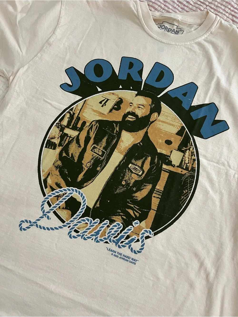 Jordan Davis Men's White Graphic T-Shirt